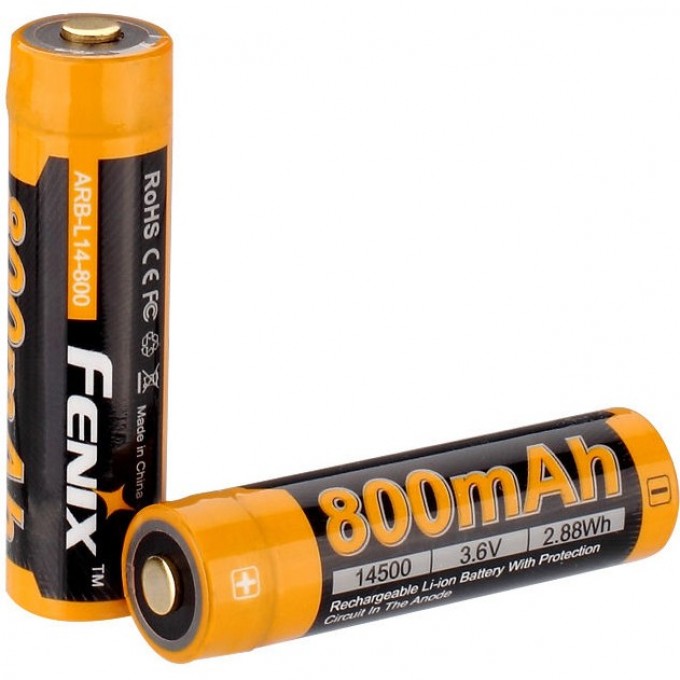 Аккумулятор 14500 FENIX ARB-L14 800mAh ARB-L14-800 Аккумулятор 14500 FENIX ARB-L14 800mAh ARB-L14-800